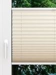 LYSEL HOME Plissee 101A Oliv Krepp Pearl Fensteransicht