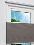 Honeycomb Grazia Dark 3.363.58 Fensteransicht